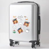 ミームハロウィーンおもしろい! シール (スーツケース)