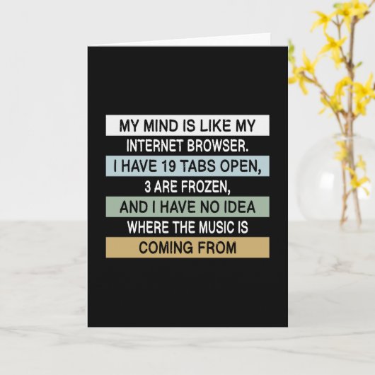 ミームミームユーモアワークジョーカッコいいク贈おもしろい与アイディア カード (黄色い花)