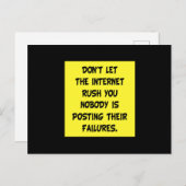 ミームミームワークユーモアジョークカッコいいギフトおもしろいアイディア ポストカード (正面/裏面)