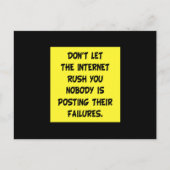 ミームミームワークユーモアジョークカッコいいギフトおもしろいアイディア ポストカード (正面)