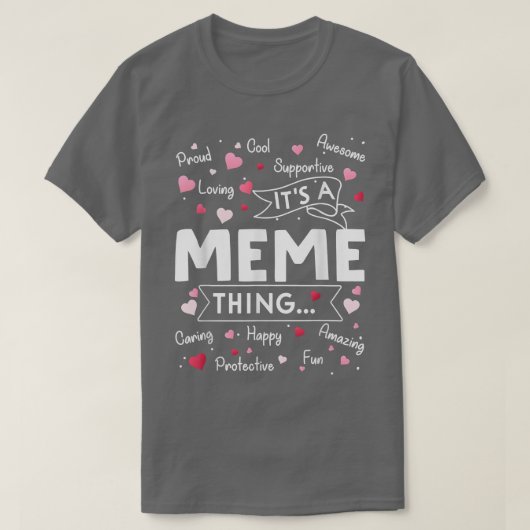 ミームモノおもしろい諺かわいい祖母モテ Tシャツ (デザイン正面)