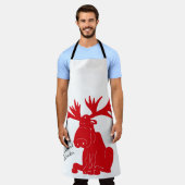 ミームー得ズバイニューファウンドランドカスタムキュートエプロン エプロン (着用した状態)