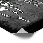 ミーム不気味踊りスケルトンバレエダンス ポスター (角)