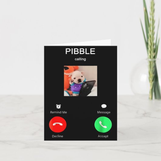 ミーム好きな犬好きのための面白いミーム「Bbleが呼んでいる」 カード (正面)