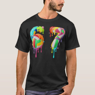 ミーム67 ナンバーシックス 6 セブン 7 アイスクリーム ドリップス Tシャツ