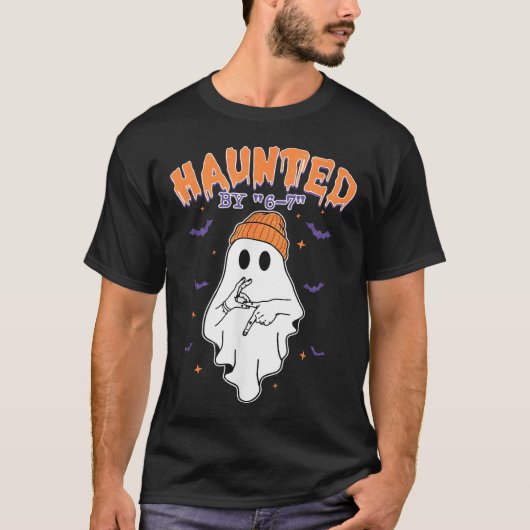 ミーム ハロウィン 幽霊 Tシャツ (正面)