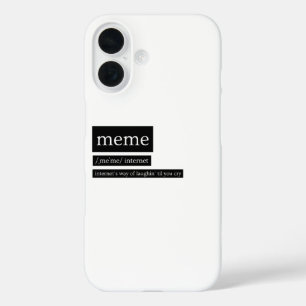 ミーム – 発音と定義Tシャツ iPhone 16ケース