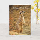 ミールカート誕生日カード カード (黄色い花)