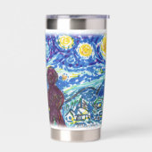 ミールスターリーナイトボードゲームアートデザイン 保温保冷タンブラー (左面)
