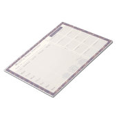 ミールプランナーパープルフロー ノートパッド (アングル)