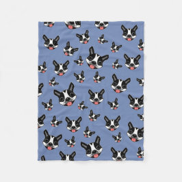 ミーロボストンテリア フリースブランケット