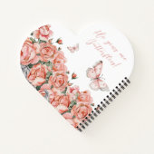 ミー与えチョイ赤面ピンクティーフローラゲスト ノートブック (裏面)