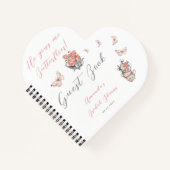 ミー与えチョイ赤面ピンクティーフローラゲスト ノートブック (正面)