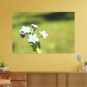 ミー忘れノットブルーとグリーンプリント キャンバスプリント (インサイチュ (リビング))