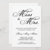 ミ恋しく思セス·バチェロレッテ招待状 招待状 (正面/裏面)