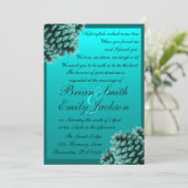 ミ素朴ツジ結婚式招待状 招待状 (スタンド正面)