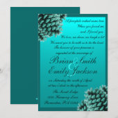 ミ素朴ツジ結婚式招待状 招待状 (正面/裏面)