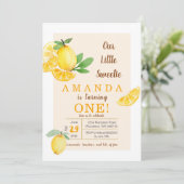 ミ素朴トラス·リトル·スイーティ·レモン第1誕生日 招待状 (スタンド正面)
