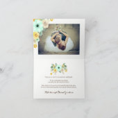 ミ魅力的ント・結婚イエローサンキューカード サンキューカード (内部)