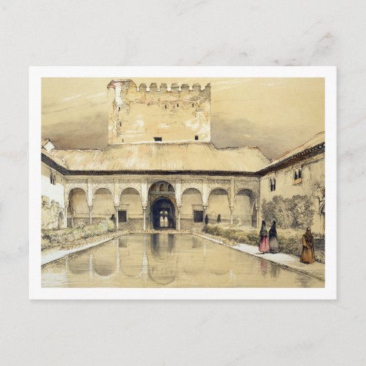 ミrtles裁判所(パティオ・デ・ロス・アライアンズ)と ポストカード (正面)