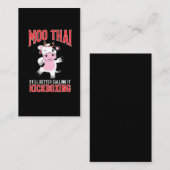 ムアイタイおもしろい武術アーツカウキックボクシング 名刺 (正面/裏面)