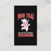 ムアイタイおもしろい武術アーツカウキックボクシング 名刺 (正面)