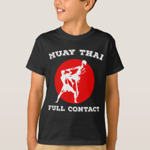 ムアイタイフルタイ連絡武術アーツボクシング Tシャツ