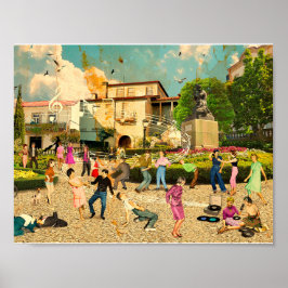 ムイスカのジャルディム語（Viseu.ポルトガル） ポスター