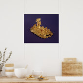 ムイスカの神像で描かれている ポスター (キッチン)