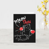 ムウタイIムエタイボクシングIムエタイ人女性 カード (黄色い花)