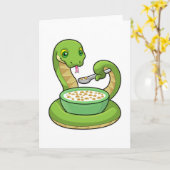 ムエスリを食べる蛇 カード (黄色い花)