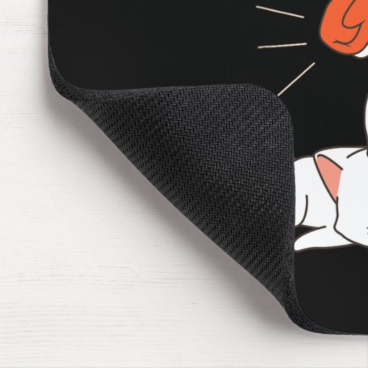 ムエタイおもしろいキャッツタイボクシングファイターギフト マウスパッド (コーナー)