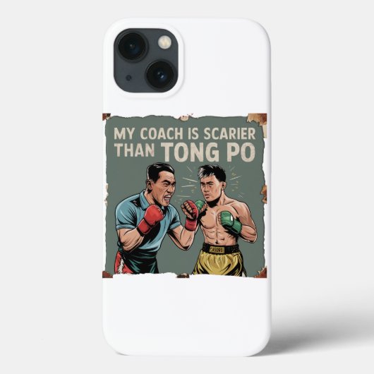 ムエタイおもしろいコーチクラシックの電話ケース – ヴィンテージ Case-Mate iPhoneケース (裏面)