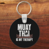 ムエタイおもしろいデザイン女子男性へキッズムエタ キーホルダー (正面)