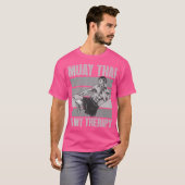 ムエタイおもしろいムエタイボクシング Tシャツ (正面フル)