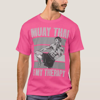 ムエタイおもしろいムエタイボクシング Tシャツ