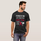 ムエタイおもしろいムエタイ先生道場プレゼント Tシャツ (正面フル)