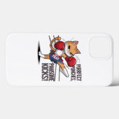 ムエタイかわいいボクシング&キック猫Iphoneケース Case-Mate iPhoneケース (裏面 (横))