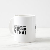 ムエタイのデザイン コーヒーマグカップ (正面左)