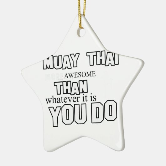 ムエタイのデザイン セラミックオーナメント (左)