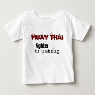 ムエタイのベビー-訓練の戦闘機 ベビーTシャツ