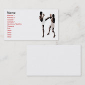 ムエタイのボクシングの名刺 名刺 (正面/裏面)