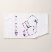 ムエタイのボクシンググラブ ハンドタオル (ハンドタオル)