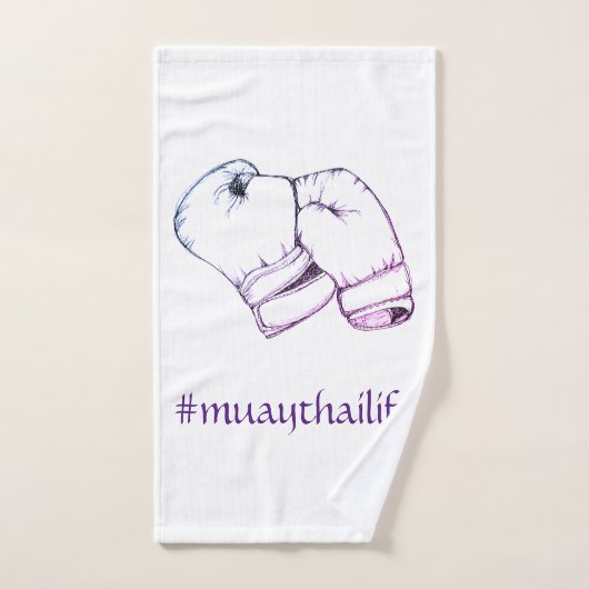 ムエタイのボクシンググラブ ハンドタオル (ハンドタオル)
