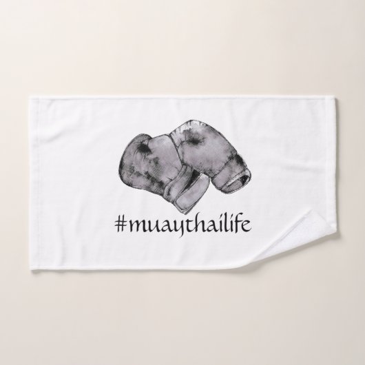 ムエタイのボクシンググラブ ハンドタオル (ハンドタオル)