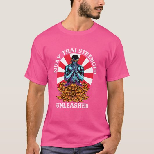 ムエタイの強さを解き放った – 武術アーツトラーニ Tシャツ (正面)