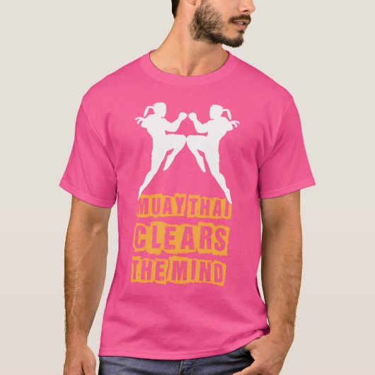 ムエタイの心をクリアIタイボクシングIムエタ Tシャツ (正面)