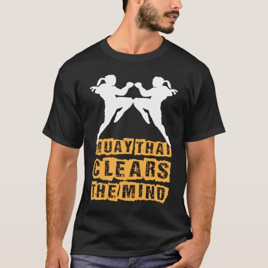 ムエタイの心をクリアIタイボクシングIムエタ Tシャツ (正面)