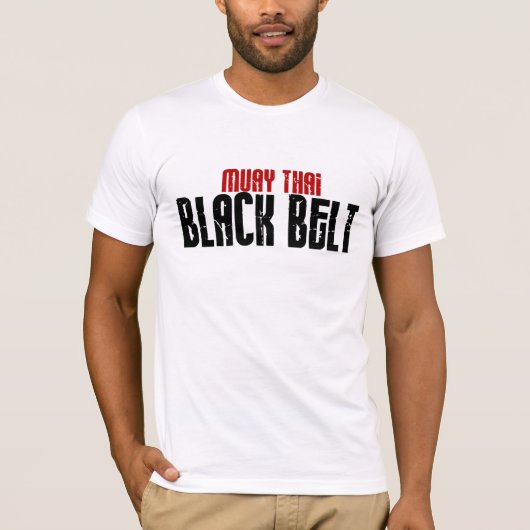 ムエタイの黒帯3.1 Tシャツ (正面)