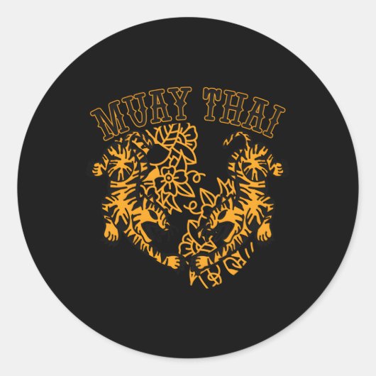 ムエタイキックボクシングタイガータイランドミアルmma ラウンドシール (正面)